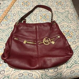 Michael Kors Burgundy Leather Women's Bag